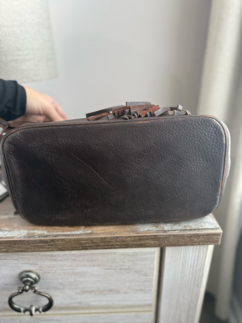 Louis Vuitton Monogram Braided Fringe Shoulder Bag in Dark Brown - Picture 10 of 12